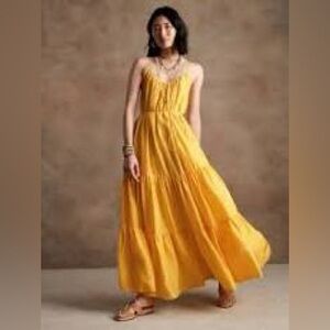 Banana Republic Canna Tiered Silk Maxi Dress, size xs.
